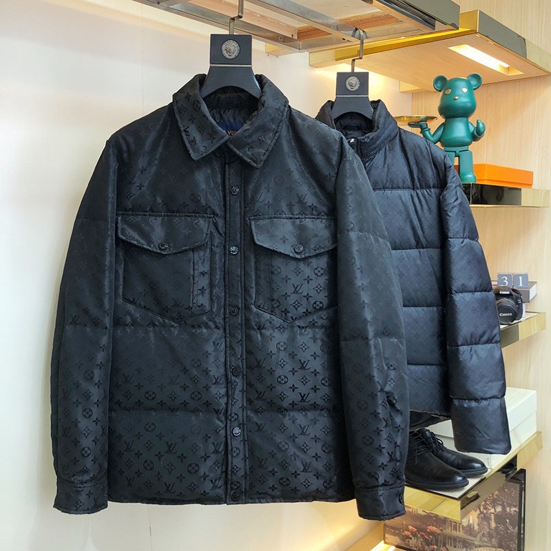 送料込 ルイヴィトン ジャケット 偽物 モノグラム ネイビー 黒 vuy33997